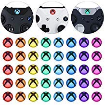 eXtremeRate 40 Piezas 8 Colores Pegatina de Botón de guía Personalizada LED Mod para Mando de Xbox One Original Xbox One S Xbox One X Xbox One Elite con Juego de Herramienta