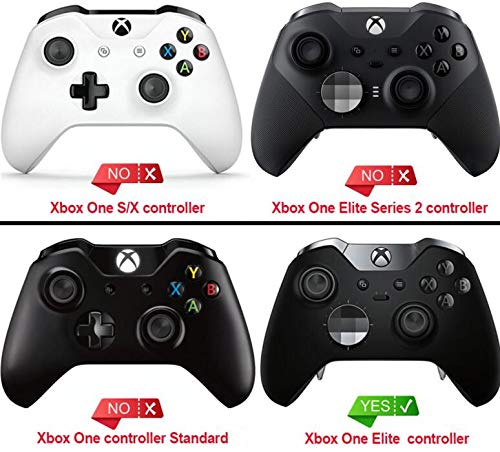 eXtremeRate Agarre de Goma para Xbox One Elite Carcasa Exterior de Grip Empuñadura Antideslizante Grip Tacto Suave Mango de reemplazo Kit para Mando de Xbox One Elite Modelo 1698(Blanco)