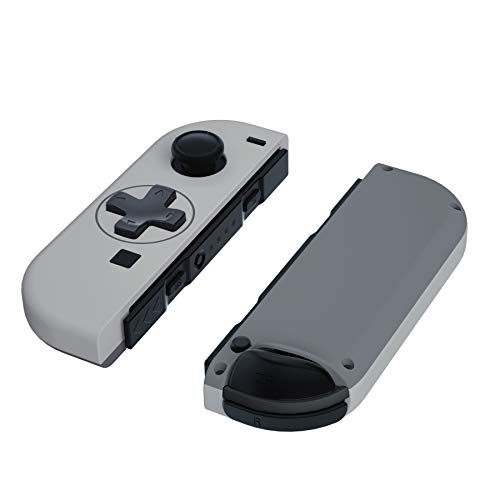 eXtremeRate Carcasa D-Pad Versión con ABXY Drecctión Botones para Nintendo Switch Joy-con OLED Funda de Agarre Reemplazo Shell para Nintendo Switch Joycons No Incluye Carcasa de Consola(SFC SNES EU)