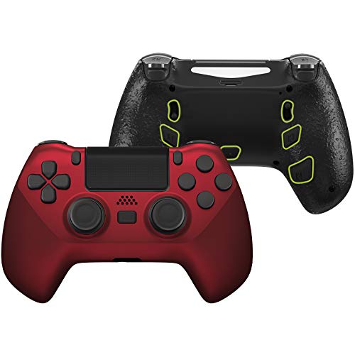 eXtremeRate DECADE Tournament Controller(DTC) Actualización Kit para PS4 JDM-040/050/055 Control Actualización Board&Carcasa Ergonómica&Botones Traseros&Gatillos Stops-No Incluye Mando(Rojo Escarlata)