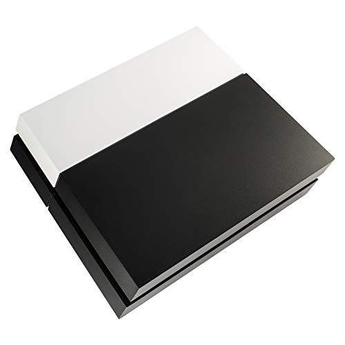 eXtremeRate Funda Externa Carcasa Exterior para PS4 Consola Cubierta reemplazable Tapa Intercambiable para Playstation 4 Consola Original(Blanco)