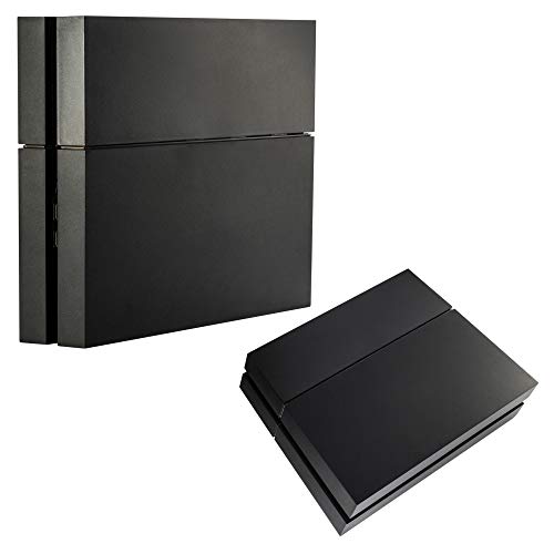 eXtremeRate Funda Externa Carcasa Exterior para PS4 Consola Cubierta reemplazable Tapa Intercambiable para Playstation 4 Consola Original(Negro)