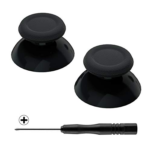 eXtremeRate Joysticks para PS5 Control Analogicos de Doble Color para PS4 Joystick Reemplazable 3D Sticks para Playstation 4/5 Mando Thumbsticks con Destornillador para PS5/4/Slim/Pro(Negro)