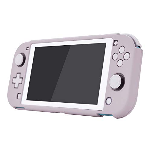 eXtremeRate PlayVital Funda para Nintendo Switch Lite Carcasa Tacto Suave Estuche Acoplable con Protector de Pantalla de Vidrio Templado Protectora Duradera para Control Switch Lite(Rapsodia Violeta)