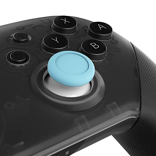 eXtremeRate Recambios de Joysticks para Nintendo Switch Pro Joystick Analógico 3D Thumbsticks Palanca de Reemplazo con Destornillador para Nintendo Switch Pro Control(Cielo Azul&Blanco)
