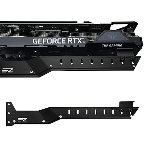 EZDIY-FAB Soporte GPU para tarjeta gráfica soporte GPU para soporte de tarjeta de vídeo, soporte de soporte para tarjetas de vídeo y soporte de funda RX6700, RTX3090-309EZ-negro