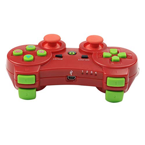 F-blue Controlador inalámbrico Bluetooth Wireless Juego Joystick Gamepad para PS3 Videojuegos Handle Joystick