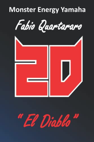 Fabio Quartararo 20 El Diablo Notebook Black & Navy Blue For Lecture Note Sketch Write: 6x9 inch ,120 page notebook journal for good thinking people and MotoGP disciples