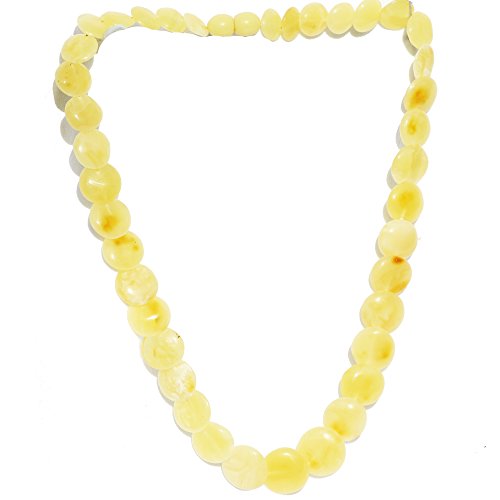 Fabulous caramelo discos ámbar collar con colgante en forma. Be in style!