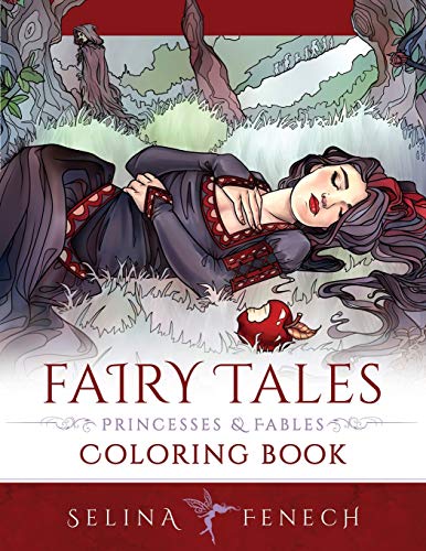 Fairy Tales, Princesses, and Fables Coloring Book: 20 (Fantasy Coloring by Selina)