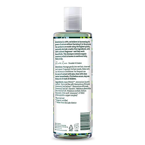 Faith in Nature Champú Natural de Romero, Equilibrante, Vegano y No Testado en Animales, sin Parabenos ni SLS, para Cabello de Normal a Graso, 400 ml