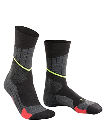 Falke calcetines de running hombre SC 1 para hombre, otoño/invierno, hombre, color Negro - negro, gris, tamaño 44 - 45