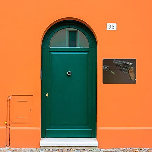 Fallout New Vegas Game Gun Model Weapon 2 Cartel retro de metal de lata de arte chic retro pintura de hierro bar cafetería familia garaje cartel decoración de pared 30 x 40 cm