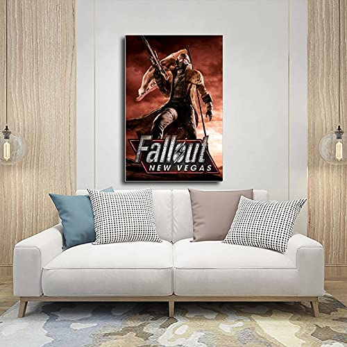 Fallout New Vegas Juego Cover Posters 3 Lienzo Póster Decoración de Dormitorio Deportes Paisaje Oficina Decoración Regalo Unframe-style116 × 24 pulgadas (40 × 60 cm)