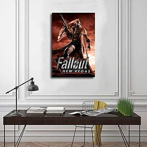 Fallout New Vegas Juego Cover Posters 3 Lienzo Póster Decoración de Dormitorio Deportes Paisaje Oficina Decoración Regalo Unframe-style116 × 24 pulgadas (40 × 60 cm)