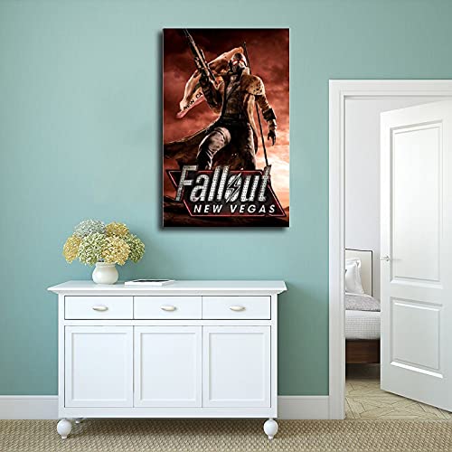 Fallout New Vegas Juego Cover Posters 3 Lienzo Póster Decoración de Dormitorio Deportes Paisaje Oficina Decoración Regalo Unframe-style116 × 24 pulgadas (40 × 60 cm)