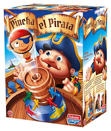 Falomir- Pincha el Pirata Juego de Mesa, Multicolor, única (646476)
