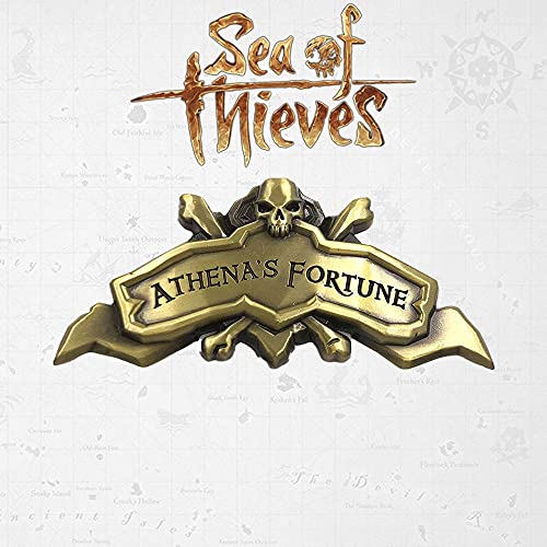 Fanattik RAR-SOT07 Sea of Thieves – Edición Limitada Athenas Fortune Ship Placa Antigua, Unisex, Plata, S