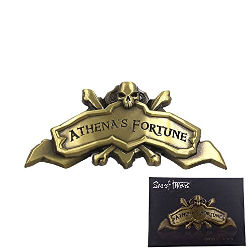 Fanattik RAR-SOT07 Sea of Thieves – Edición Limitada Athenas Fortune Ship Placa Antigua, Unisex, Plata, S