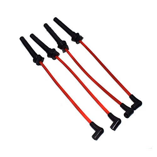 FANGPING Fang-Ping 4 PC 10.2mm Racing Juego de Cables de Encendido sobrealimentado 1.6L Obras en Forma for el BMW Mini Cooper 2002 2003 2004 2005 2006