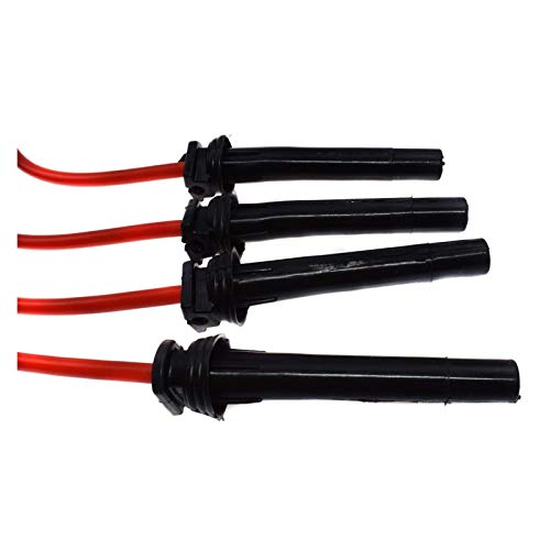FANGPING Fang-Ping 4 PC 10.2mm Racing Juego de Cables de Encendido sobrealimentado 1.6L Obras en Forma for el BMW Mini Cooper 2002 2003 2004 2005 2006