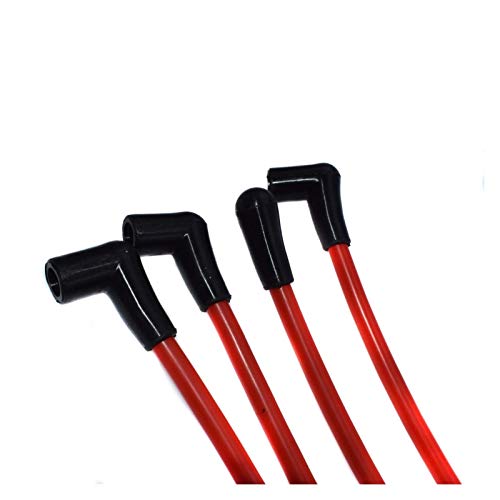 FANGPING Fang-Ping 4 PC 10.2mm Racing Juego de Cables de Encendido sobrealimentado 1.6L Obras en Forma for el BMW Mini Cooper 2002 2003 2004 2005 2006