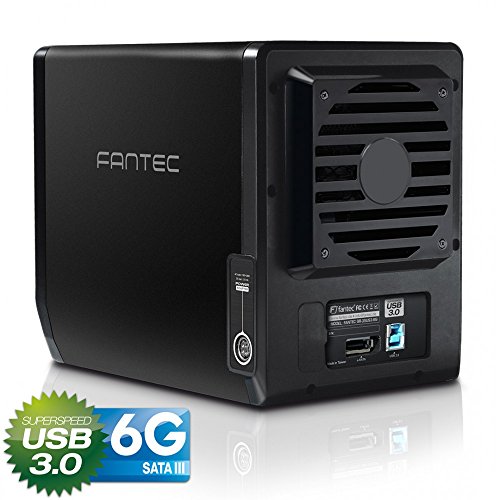FANTEC QB-35US3-6G - Carcasa para 4 discos duros de 3.5″ con USB 3.0 & eSATA