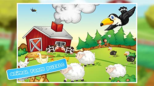 Farm Animal Games - Adorable family Jigsaw Puzzles for Kids, boys, girls and preschool toddlers
