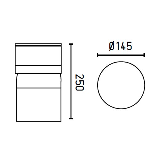 Faro Barcelona 75521 - KAMAL Baliza (bombilla incluida) LED, 6W, cuerpo de aluminio inyectado y difusor pc opal, color gris