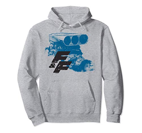 Fast & Furious Blue Hue Engine Block Distressed Logo Sudadera con Capucha