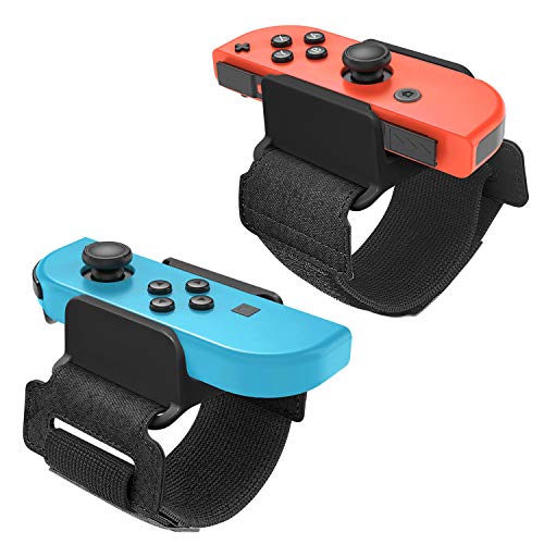FASTSNAIL 2 bandas de muñeca para Just Dance 2021 2020 2019 Nintendo Switch, [nueva versión] Just Dance 2020 2019 2018 Correa para interruptor Joy-Con ajustable correas de mano elásticas