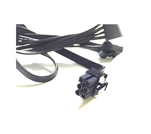 FCQLR para Corsair CX430M / CX600M / CX500M / CX750M Power Supply 6pin to 3 IDE Module Line Large 4PIN 0.75m