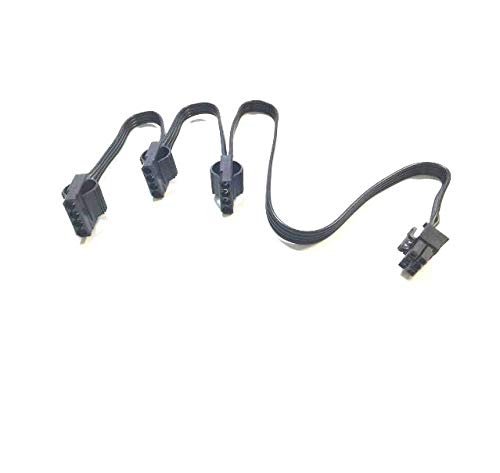 FCQLR para CX430M / CX600M / CX500M / CX750M Power Supply 6pin to 3 IDE Module Line Large 4PIN 0.75m