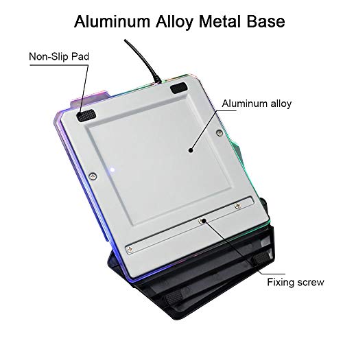 Feicuan Teclado de una Mano Gaming y ratón, Anti-Efecto Fantasma de 35 Teclas RGB retroiluminado Reposamuñecas, Ratón para Juegos con Cable con luz de respiración para PUBG Fps LOL CSGO PC Gamer
