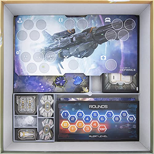 Feldherr Juego de Espuma Organizador Compatible con Infinity Defiance - Caja de Juego de Mesa