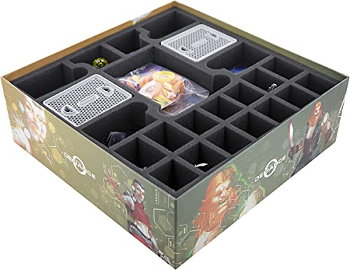 Feldherr Juego de Espuma Organizador Compatible con Infinity Defiance - Caja de Juego de Mesa