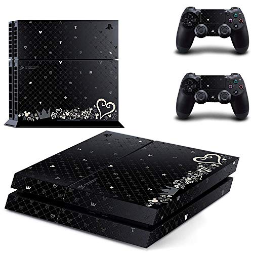 FENGLING Game Kingdom Hearts Ps4 Stickers Play Station 4 Skin Sticker Decals For Playstation 4 Ps4 Console and Controller Skins Vinyl