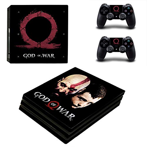 FENGLING Todas Las Nuevas Pegatinas de la Cubierta del Juego God of War Limited Edition para Playstation 4 Ps4 Pro Console & Controller Protect Skin Calcomanías