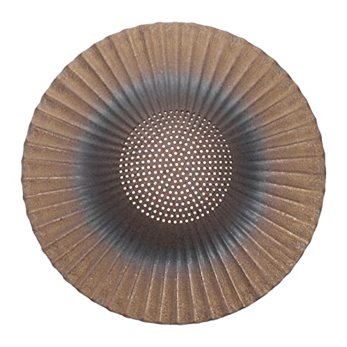 Filtro de Porcelana de Colador de Té de Cerámica: Vintage Hecha a Mano de Té Rack Chino Kungfu Tetero Titular Titular de La Ceremonia de Té Herramientas