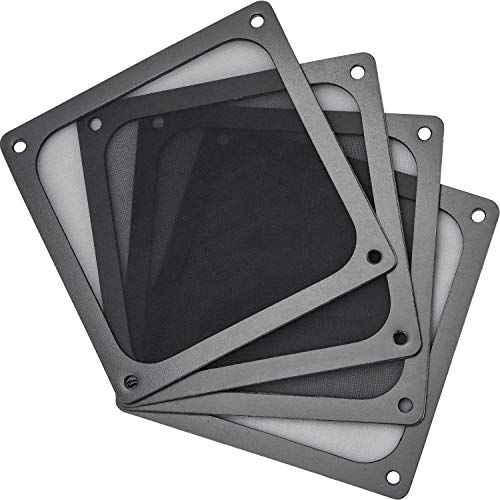 Filtro de Ventilador de Computadora de 4 Piezas Filtro de Polvo para Ventilador de Ordenador de PVC ultrafino cubierta de ventilador de marco magnético para PC impresora 3D ventilador de caja PS4