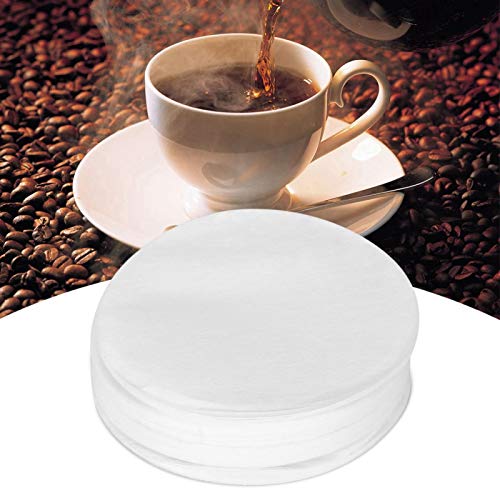 Filtros de papel de café 100 filtros de café, papel de filtro de café, filtro de café para acampar Filtros de café de una sola porción para la oficina en casa(No. 6 60mm)