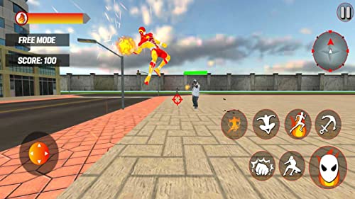 Fire Superhero Game: Flame Superhero Fighting Battle Game