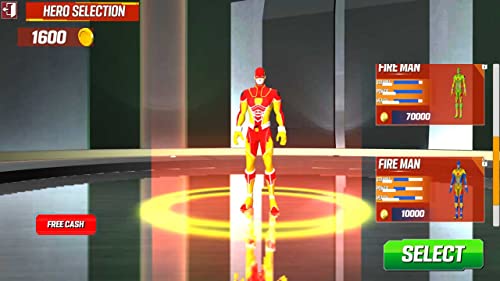 Fire Superhero Game: Flame Superhero Fighting Battle Game