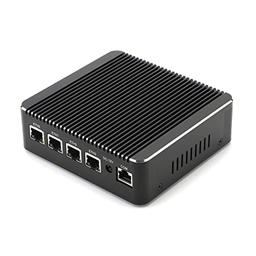 Firewall, Mikrotik, Pfsense, OPNsense, Network Appliance, Router PC, Intel Pentium N4200, RS35, AES-NI/4 x Intel I211 LAN/4 USB2.0/2 USB3.0/COM/HDMI/Fanless, (4G RAM/32G SSD)