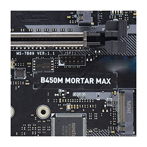 Fit for MSI B450M Mortar MAX AMD B450 B450M Am4 Placa Base para Juegos de computadora DDR4 64G M.2 Kit Ryzen 5 3600 5600X CPUs PCI-E 3.0 X16 HDMI USB3.2 Placa Base para computadora de Escritorio