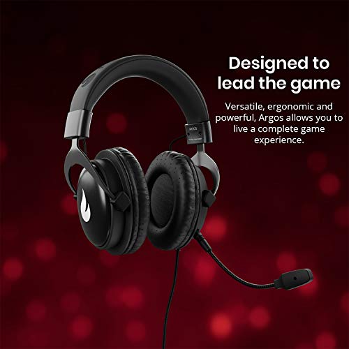 Flamefall Argos - Auriculares gaming HD con drivers de 50mm, micrófono extraíble y cómoda estructura de metal (PS4)