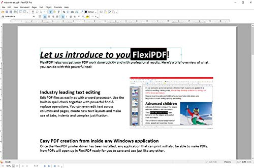 FlexiPDF Home & Business - the ultimate PDF editor software by SoftMaker - 3 USER for your Windows 10, 8.1, 7 PC