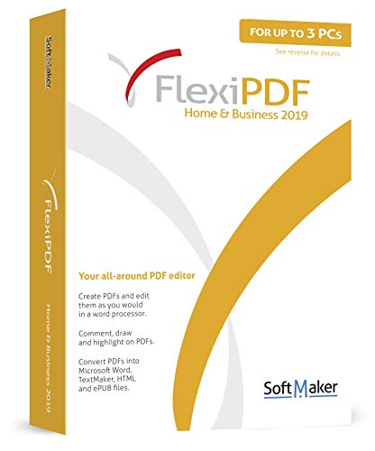 FlexiPDF Home & Business - the ultimate PDF editor software by SoftMaker - 3 USER for your Windows 10, 8.1, 7 PC
