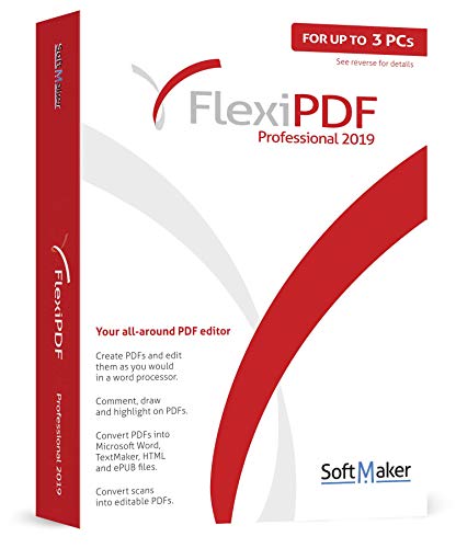 FlexiPDF Professional - OCR PDF Editing Software - 3 USER for your Windows 11, 10, 8.1, 7 PC - the ultimate PDF editor software by SoftMaker