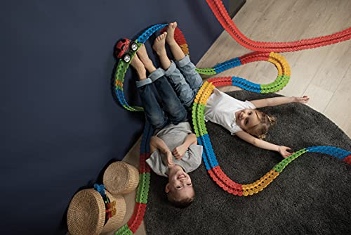 Flextreme - Set Coche con pista personalizada de hasta 4.4 metros, para niños a partir de 3 años, 36 x 7 x 32 cm